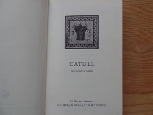 Catull : lat.-dt. ed. Werner Eisenhut / Tusculum-Bücherei