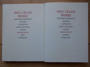 Werke. Bd. 8.1 u. 8.2. : Historisch-kritische Ausgabe. I. Abteilung, Lyrik und Prosa., 8. Band: Fadensonnen.