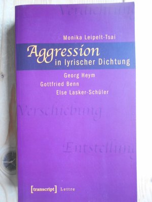 gebrauchtes Buch – Heym, Georg: Der Schläfer im Walde  – Aggression in lyrischer Dichtung : Georg Heym, Gottfried Benn, Else Lasker-Schüler. Lettre