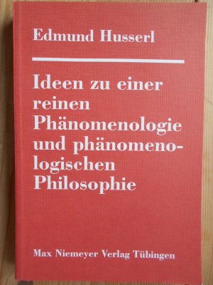 gebrauchtes Buch – Transzendentale Phänomenologie – Ideen zu einer reinen Phänomenologie und phänomenologischen Philosophie : allgemeine Einführung in die reine Phänomenologie.