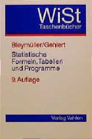 gebrauchtes Buch – Statistische Formeln, Tabellen und Programme gebrauchtes Buch – Statistische Formeln, Tabellen und Programme
