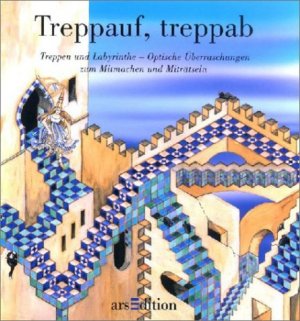 gebrauchtes Buch – Bertrun Jeitner-Hartmann – Treppauf, treppab: Treppen und Labyrinthe - Optische Überraschungen zum Mitmachen und Miträtseln