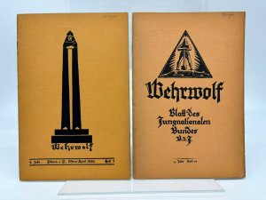 antiquarisches Buch – Jungnationaler Bund – Wehrwolf. Blatt des Jungnationalen Bundes. 4. Jahr, Heft 4,6, 7 10, 11 [Konvolut 6 Hefte]