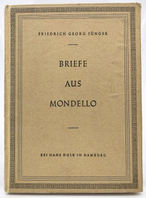 Briefe aus Mondello : 1930