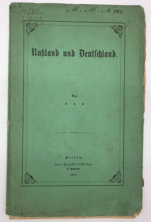 Rußland und Deutschland.