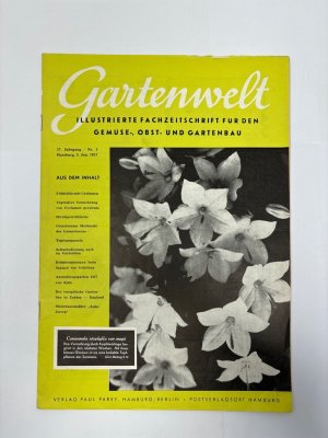 antiquarisches Buch – Gartenwelt Zeitschrift Gemüse Obst Gartenbau 57 Jg – Gartenwelt. Illustrierte Fachzeitschrift für den Gemüse-, Obst- und Gartenbau. 57 Jg. Nr. 1 Jan. 1957