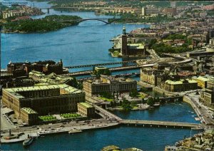 gebrauchtes Buch – 1084095 Stockholm , Utsikt över Stockholm med Slottet och Stadshuset