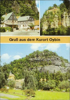 gebrauchtes Buch – 1096822  Kurort Oybin (Kr. Zittau) Berg Oybin mit Bergkirche Mehrbildkarte