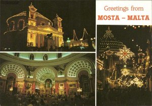 gebrauchtes Buch – Mosta - Feast of Santa Maria - Malta Mehrbildkarte