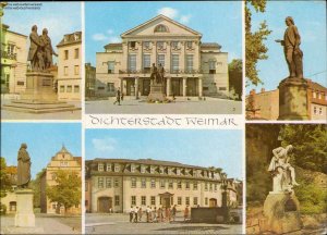 gebrauchtes Buch – Weimar - Goethe-Schiller-Denkmal, Deutsches Nationaltheater, Wieland-Denkmal,...