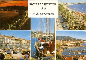 Cannes - Souvenir de Cannes Mehrbildkarte