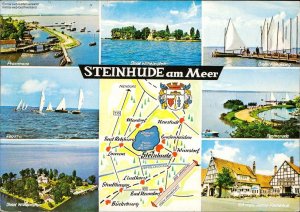 gebrauchtes Buch – Steinhude am Meer, Promenade, Regatta, Insel Wilhelmstein Mehrbildkarte