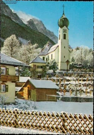 gebrauchtes Buch – 1138070  Zugspitzdorf Grainau Dorfkirche mit Zugspitze