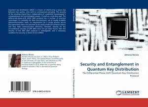 neues Buch – Adriana Marais – Security and Entanglement in Quantum Key Distribution | The Differential-Phase-Shift Quantum Key Distribution Protocol | Adriana Marais | Taschenbuch | Paperback | 108 S. | Englisch | 2010