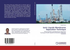 neues Buch – Khalid Farhod – Ionic Liquids Membranes Separation Technique | Phase Equilibria and Membranes Separation Technique of Ionic Liquids for Extraction of Phenolic Pollutants | Khalid Farhod | Taschenbuch | Paperback