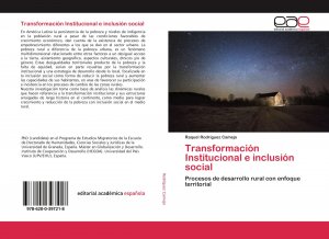 neues Buch – Rodríguez Camejo, Raquel – Transformación Institucional e inclusión social | Procesos de desarrollo rural con enfoque territorial | Raquel Rodríguez Camejo | Taschenbuch | Paperback | 112 S. | Spanisch | 2020