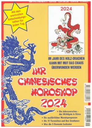 Ihr Chinesisches Horoskop 2024 | Daniela Herzberg | Taschenbuch | 160 S. | Deutsch | 2023 | Daro Verlag | EAN 9783920788913