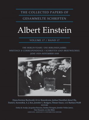 neues Buch – Albert Einstein – The Collected Papers of Albert Einstein, Volume 17 (Documentary Edition) | The Berlin Years: Writings and Correspondence, June 1929-November 1930 | Albert Einstein | Buch | Englisch | 2024