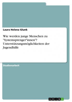 Wie werden junge Menschen zu "Systemsprenger*innen"? Unterstützungsmöglichkeiten der Jugendhilfe | Laura Helena Glunk | Taschenbuch | Paperback | 24 S. | Deutsch | 2022 | GRIN Verlag