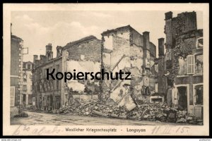 gebrauchtes Buch – ALTE POSTKARTE LONGUYON WESTLICHER KRIEGSSCHAUPLATZ GUERRE 1914-1918 Krieg destruction damage 1. Weltkrieg cpa postcard