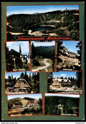 gebrauchtes Buch – POSTKARTE SCHWARZWALD HOCHSTRASSE UNTERSTMATT DARMSTÄDTER HÜTTE BAZAR BÜHLERHÖHE MARIA-FRIEDEN SAND Route Road Pass