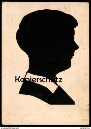 gebrauchtes Buch – ALTE ORIGINAL KÜNSTLER KARTE MÜNCHEN ERINNERUNG AN DIE BAYERISCHE HANDWERKSAUSSTELLUNG SCHERENSCHNITT 1927 AK Silhouette