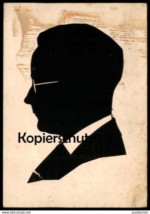 gebrauchtes Buch – ALTE ORIGINAL KÜNSTLER KARTE MÜNCHEN ERINNERUNG AN DIE BAYERISCHE HANDWERKSAUSSTELLUNG SCHERENSCHNITT 1927 AK Silhouette