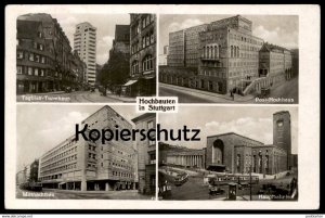 gebrauchtes Buch – ALTE POSTKARTE HOCHBAUTEN IN STUTTGART ARCHITEKTUR BAHNHOF POST TAGBLATT architecture Ansichtskarte AK postcard cpa