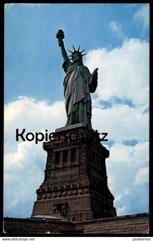 ÄLTERE POSTKARTE THE STATUE OF LIBERTY NEW YORK CITY UNVEILED IN OCTOBER 1886 Ansichtskarte postcard cpa AK