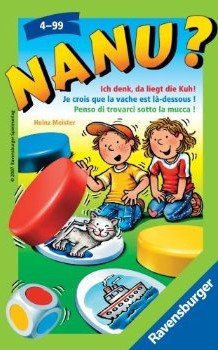 Ravensburger 23063 - Nanu? Mitbringspiel fuer 2-4 Spieler, Merkspiel ab 4 Jahren, kompaktes Format, Reisespiel, Wuerfelspiel