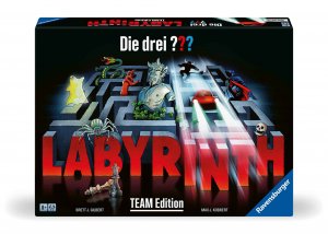 Ravensburger 22685 - Die drei ??? Labyrinth - Team Edition - Die kooperative Variante des Spieleklassikers fuer 2 - 4 Personen ab 8 Jahren mit Justus Jonas, Peter Shaw und Bob Andrews