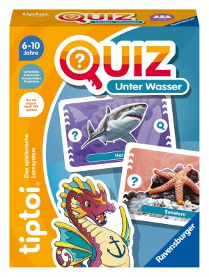 Ravensburger tiptoi 00192 Quiz Unter Wasser, Quizspiel fuer Kinder ab 6 Jahren, fuer 1-4 Spieler