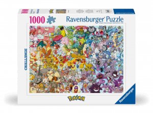 Ravensburger Puzzle 1000 Teile 12000460 Challenge Pokémon - Alle 150 Pokémon der 1. Generation als herausforderndes Puzzle fuer Erwachsene und Kinder ab 14 Jahren