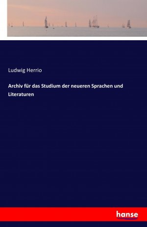 neues Buch – Ludwig Herrio – Archiv fuer das Studium der neueren Sprachen und Literaturen