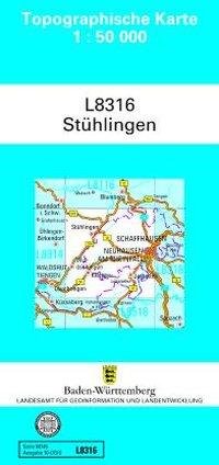 Topographische Karte Baden-Wuerttemberg, Zivilmilitaerische Ausgabe - Stuehlingen