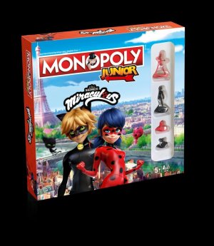 Winning Moves 45601 - Monopoly Junior, Miraculous, Familienspiel