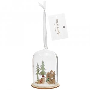 Glashaube Winterlandschaft Zum Haengen