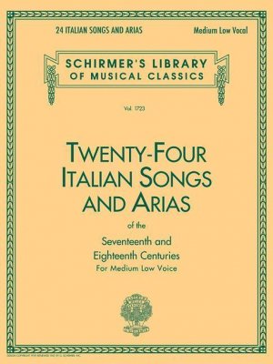 24 Italian Songs & Arias - Medium Low Voice