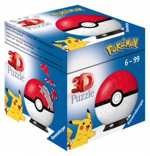 Ravensburger 3D Puzzle 11256 - Puzzle-Ball Pokémon Pokéballs - Pokéball Classic - fuer grosse und kleine Pokémon Fans ab 6 Jahren