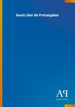 Gesetz ueber die Preisangaben