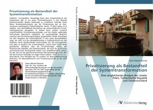 neues Buch – Peter Nikolai Wenzel – Privatisierung als Bestandteil der Systemtransformation