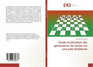 neues Buch – Brahem Bey Benazieb – Étude d utilisation des génerateurs de vortex sur une pale d éolienne