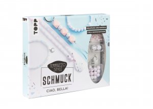 neues Spiel – frechverlag – Terrazzo-Schmuckset Ciao, Bella! (pastellig/ Blau)