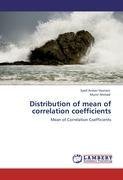 Distribution of mean of correlation coefficients