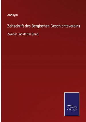 Zeitschrift des Bergischen Geschichtsvereins