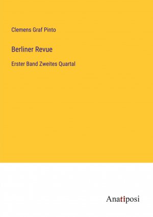 neues Buch – Pinto, Clemens Graf – Berliner Revue