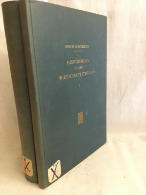 antiquarisches Buch – Erich Schneider – Einführung in die Wirtschaftstheorie, 1. Teil: Theorie des Wirtschaftskreislaufs und 2. Teil: Wirtschaftspläne und wirtschaftliches Gleichgewicht in der Verkehrswirtschaft.