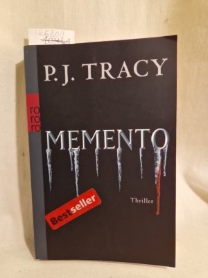 gebrauchtes Buch – Tracy, P. J – Memento: Thriller.