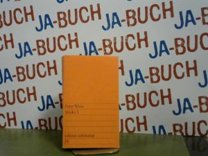 gebrauchtes Buch – Peter Weiss – Stücke 1 (edition suhrkamp)