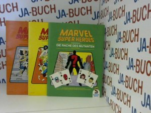 MARVEL SUPER HEROES Spielbuch / Heldenbuch / Die Rache der Mutanten / RULE BOOK(engl.) CAMPAIGN BOOK (engl.),DELUXE CITY (engl.) /PLAYER´S BOOK (engl.) / JUDGE´S BOOK (engl.) Figuren-Karten +  10 Pläne